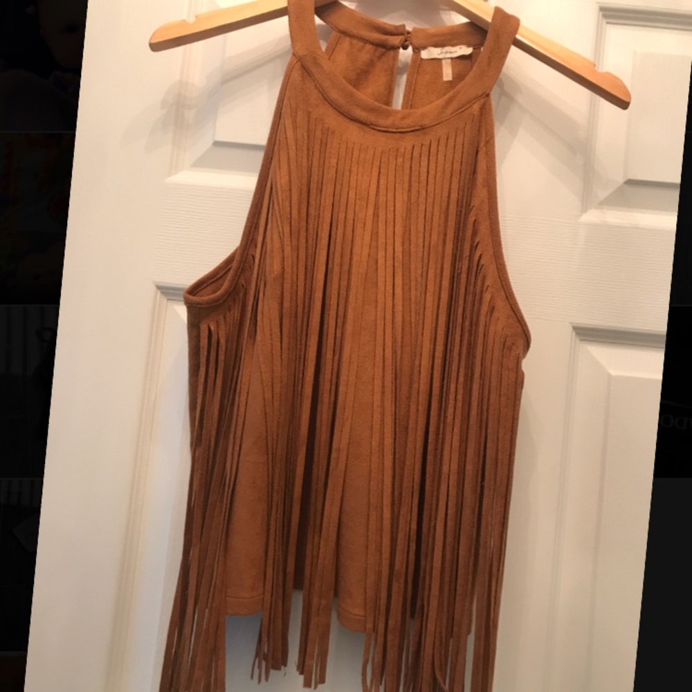 Fringe crop top